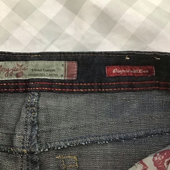 ROXY jeans mini skirt five pockets essential Alex low rise dark blue size 7 - Picture 4 of 10